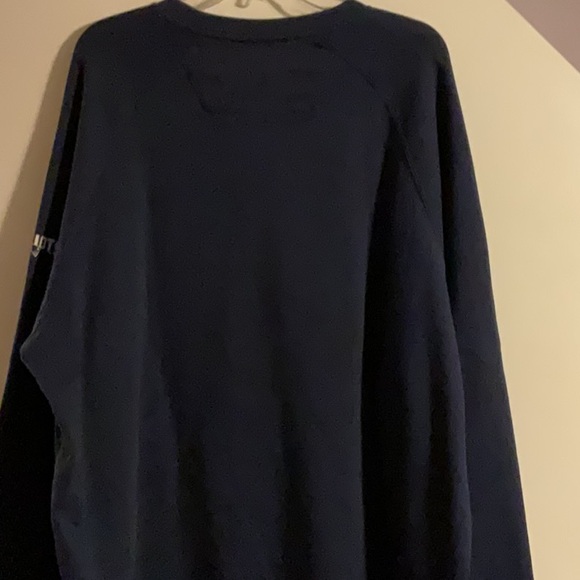 Majestic NFL Navy New England Patriots Crewneck Sweatshirt XXL NWT - Picture 8 of 11